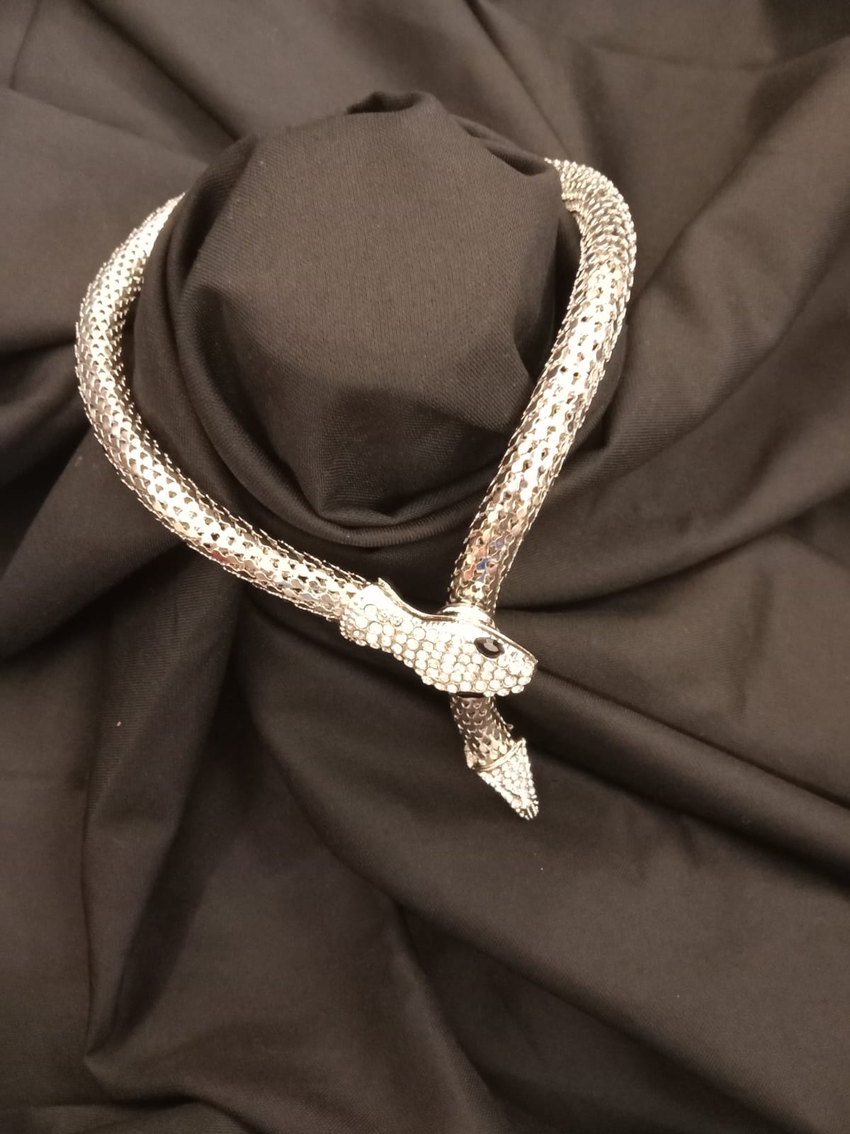 Silver Snake Necklace